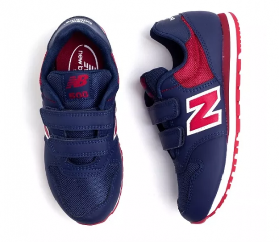 TÊNIS NEW BALANCE KV500 AZUL MARINHO e VERMELHO