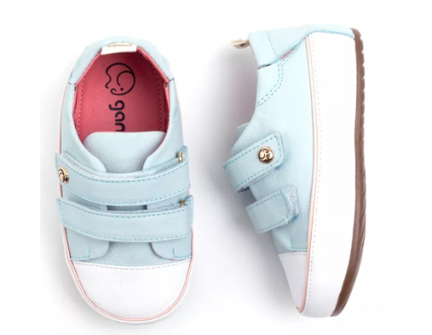 TÊNIS GAMBO BABY VELCRO AZUL BEBÊ